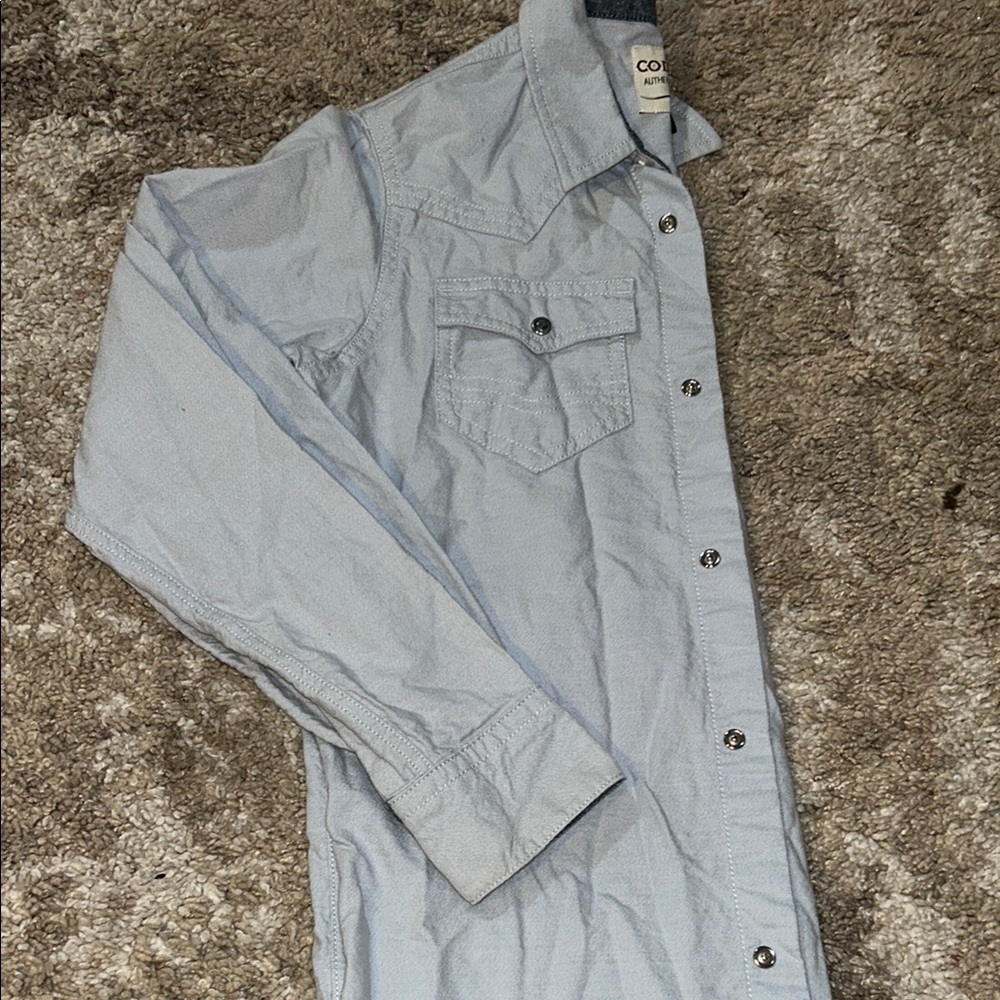 Blue Button Down Shirt Classic Style